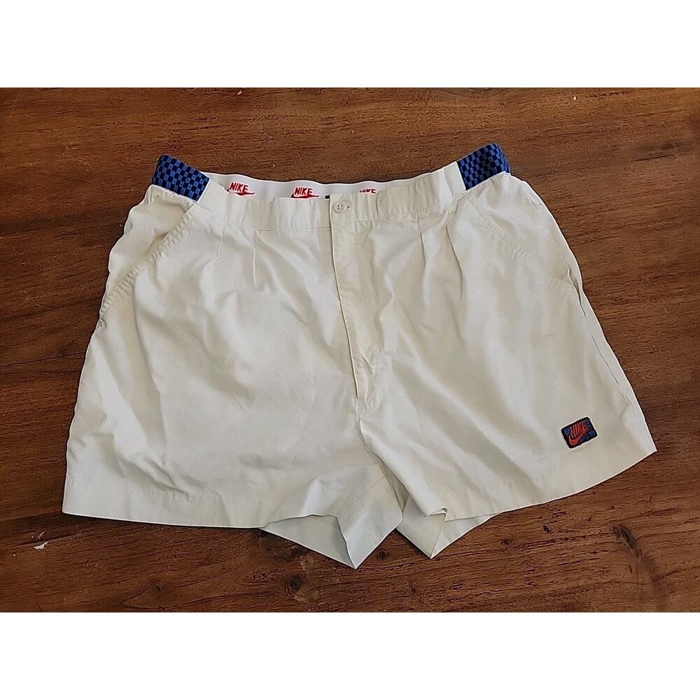 Vintage 80s 90s Nike Tennis Shorts 38 Rare Retro Logo